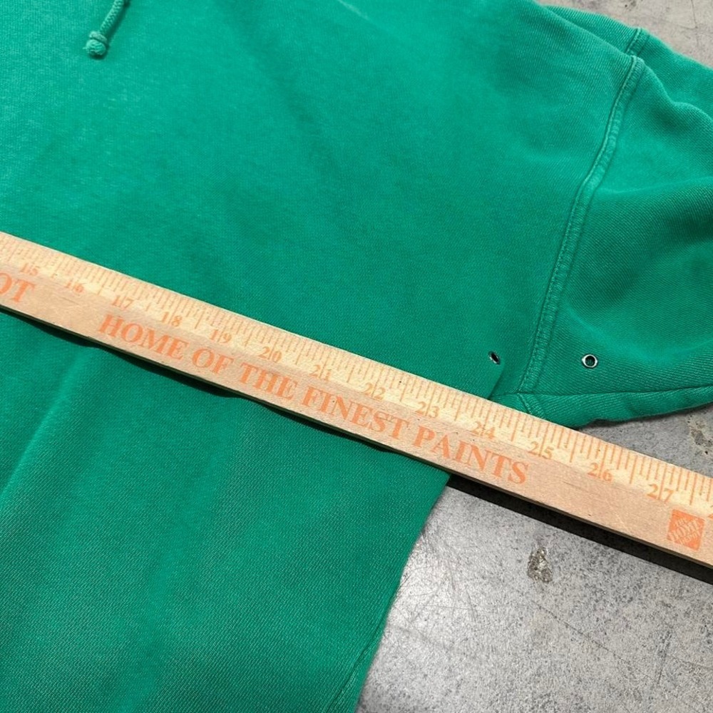 Vintage Oversized Faded Green Hoodie Skater Y2K Grunge - Picture 5 of 8